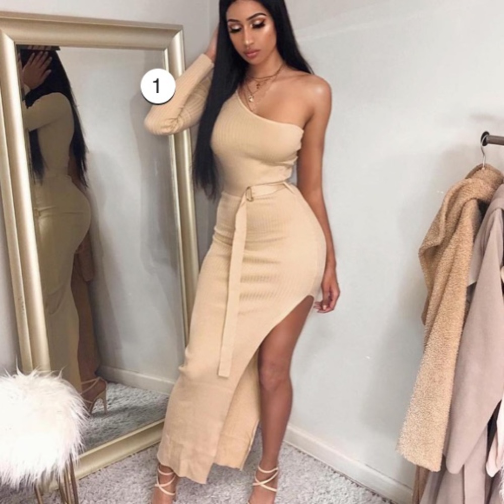 Fashion Nova One Shoulder Dress